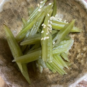 ごぼうの茎の煮物